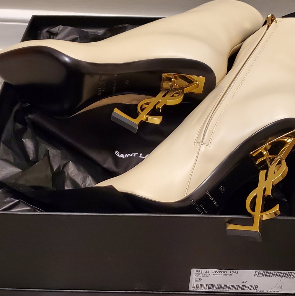 Saint Laurent Opyum Beige Bootie! ACCEPTING OFFERS